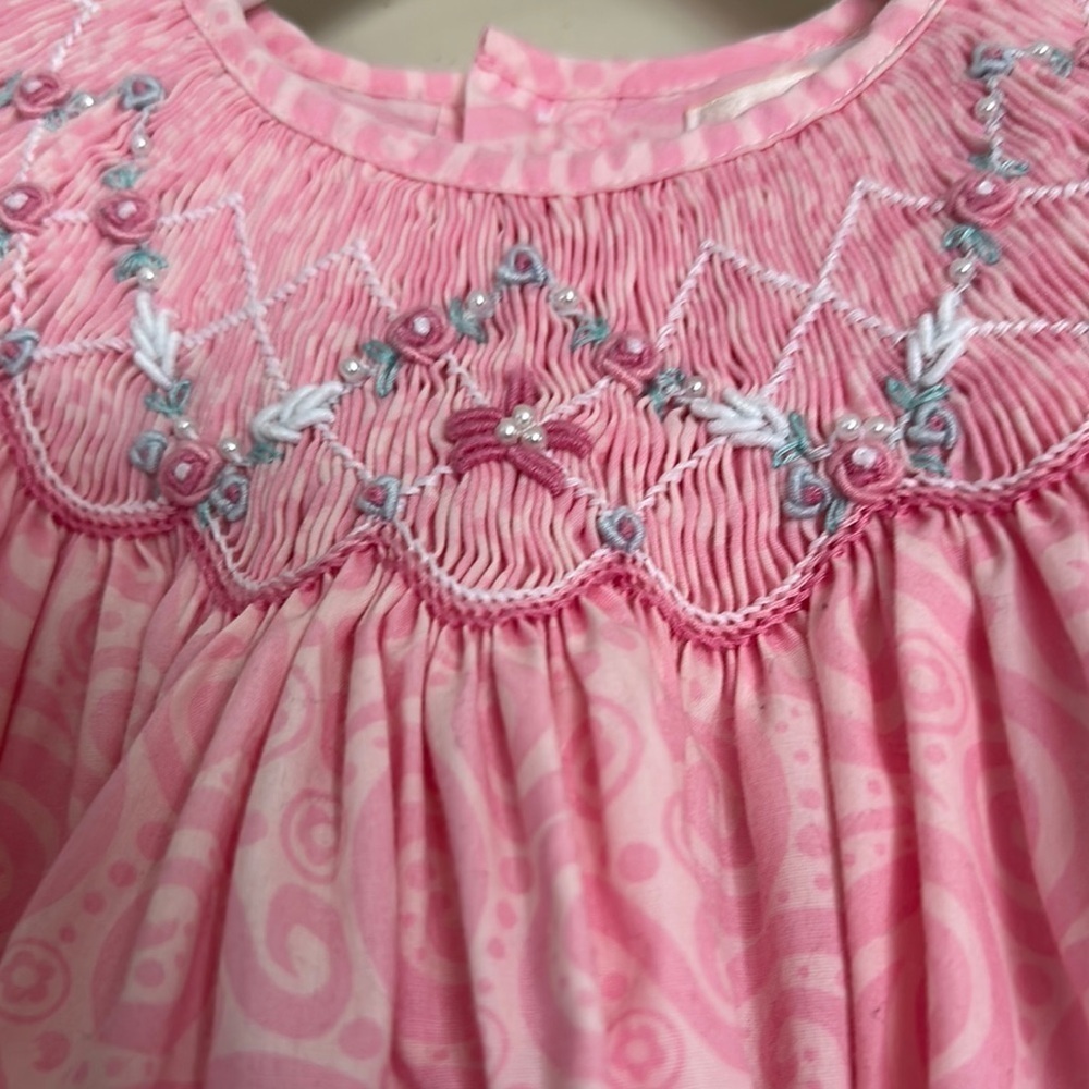 Petit Ami Pink Smocked Ruffled Sundress - Picture 7 of 12